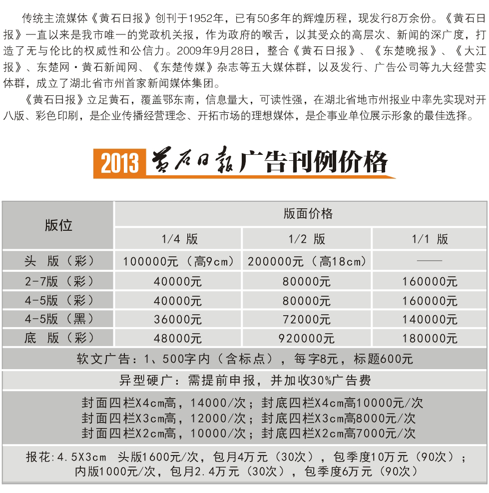 黄石市_广告价格_益点传媒